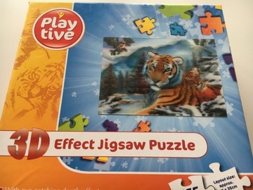 PLAY Tive * puzzle 3D * Tygrysica i małe * 555 szt