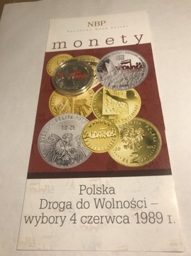 10 zł Polska Droga do Wolności - wybory 4.06.89r