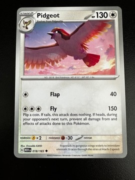 Karta Pokemon Pidgeot 018/151 MEW 151