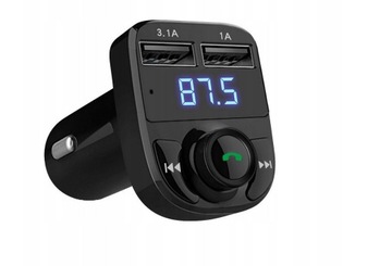 Transmiter BLUETOOTH FM MP3 SD Ładowarka 2xUSB 