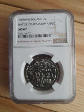 1995 2 zł Bitwa Warszawska - Mennicza NGC MS67