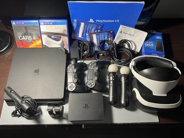 Konsola Sony PS4 Slim VR gogle kamera 2 pady Move