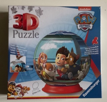 RAVENSBURGER Puzzle 3D Psi Patrol 72 elementy kula