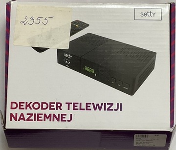 Dekoder telewizji naziemnej DVB-T2 HEVC