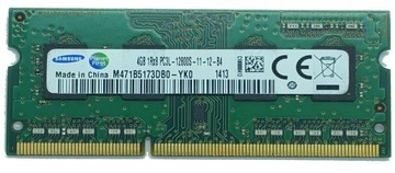 Pamięć Ram 4GB PC3L-12800S (DDR3 1600Mhz) Sprawny