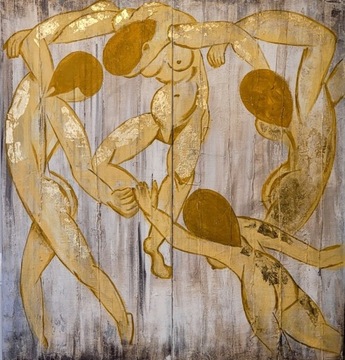 Obraz "Taniec" "Nie Matisse" 150x140cm SPRZEDANY