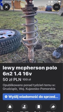 Lewy Mcpherson do Volkswagen Polo