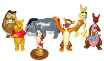 KUBUŚ PUCHATEK / ZESTAW 7 FIGUREK / DISNEY STORE