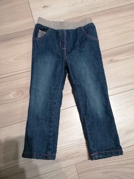 Spodnie  jeans 98 ocieplane 