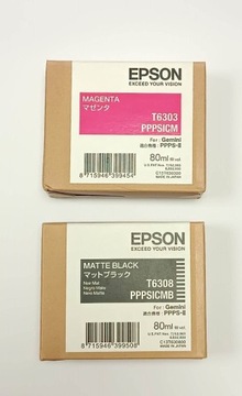 Tusz EPSON T6303 MAGENTA oraz T6308 MATTE BLACK