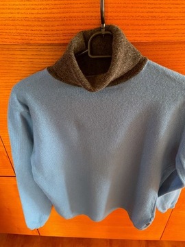 SIMPLE wełniany sweter golf 70% wełna wool 36 - 38
