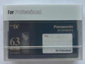 Kaseta Mini DV 63 min. Panasonic AY-DVM63PQ 