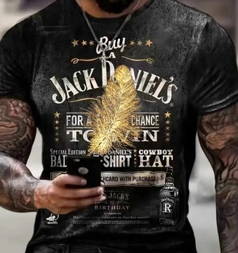 Tshirt Jack Daniels z kłosem L