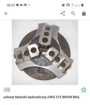 Hydrauliczny zacisk tokarski bizon bil 315 nowy 