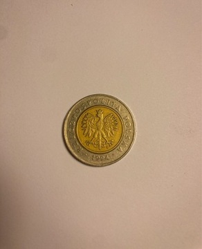 5 złotych 1994 rok moneta