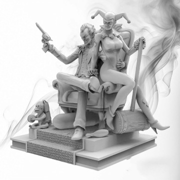 Figurka druk 3D żywica " Joker Diorama"- 120 mm