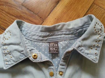 jeansowa sukienka - tunika H&M 