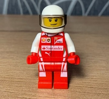 LEGO minifigurka sc036 Kierowca Ferrari