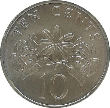 Singapur 10 cents 1987, KM#51