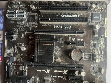 Płyta Główna ASRock B85 Pro 4 +pamięci RAM 