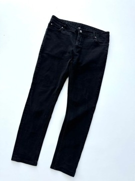 ASOS czarne jeansy Skinny Rurki XL