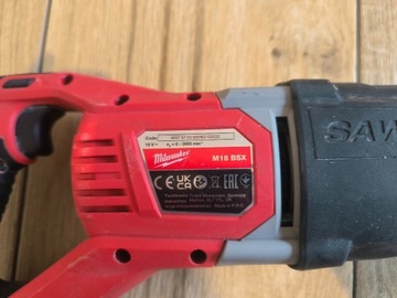 Milwaukee M18 BSX 18V akumulatorowa Piła szablasta