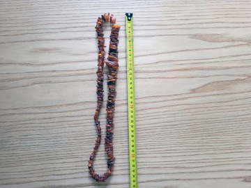 Naszyjnik bursztyn (ciemny kolor) ok 68cm