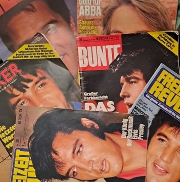 Elvis Presley niemiesckie gazety materiały prasowe