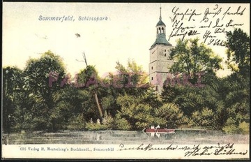 LUBSKO Sommerfeld pałac schloss park 1902