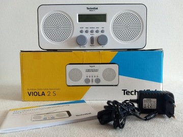 radio TECHNISAT VIOLA 2S DAB+/FM biało czarne BDB