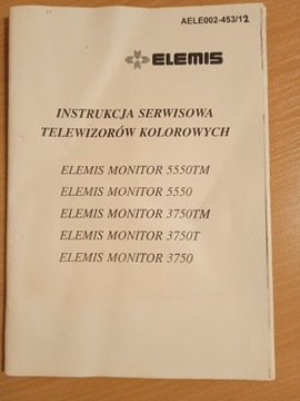 Instrukcja serwisowa monitorów.
