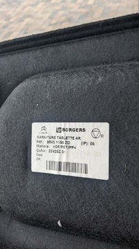 PÓŁKA TYLNA TOYOTA PROACE VERSO 21r 9845 1156 ZD