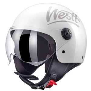 Kask motocyklowy Na Motor Westt S 55-58 cm Biały