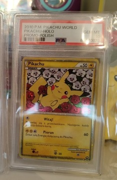 Karta pokemon polskie Pikachu PSA10