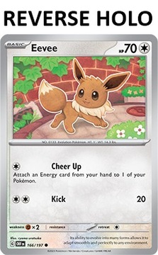 Karta Pokemon Eevee (OBF 166) 166/197 R. Holo