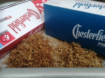 Tytoń , gilzy Chesterfield ,wysyłka paczkomat 9zł