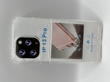 Case przezroczysty do iPhone 13 Pro z kieszonką