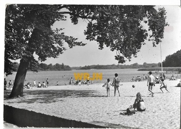 Pocztówka - plaża nad jez. Wolsztyńskim