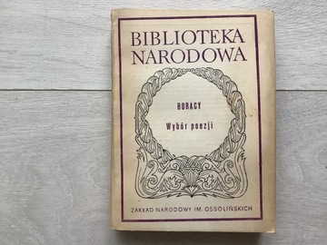 Horacy Wybór poezji Ossolineum Biblioteka Narodowa