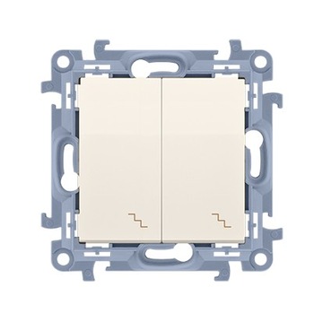 Włącznik schodowy podwójny Simon10 CW6.01/41 krem