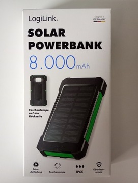 LogiLink Solar Powerbank 8.000 mAh