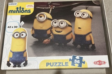 Puzzle, gry przedszkolaka Minionki, Auta, Minnie