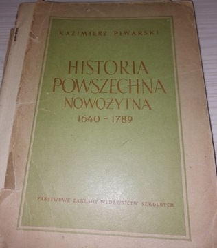 Historia powszechna nowożytna 1640-1789