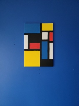 Obrazy abstrakcyjne a'la Piet Mondrian