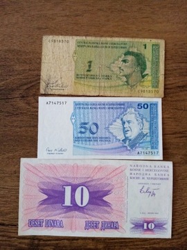 Banknoty Bośnia i Hercegowina 