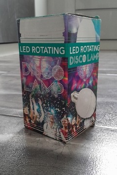 Led rotating disco lamp