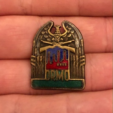 Odznaka ORMO Metal emaliowany PRL