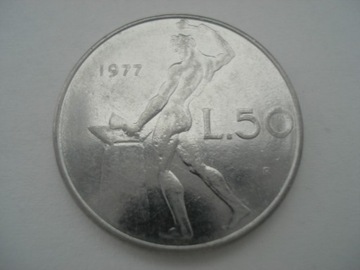 Włochy 50 lirów 1977