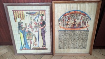 Papirus w ramie Egipt motyw egipski