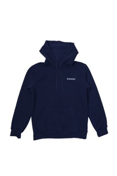 Granatowa, bawełniana bluza z kapturem, hoodie